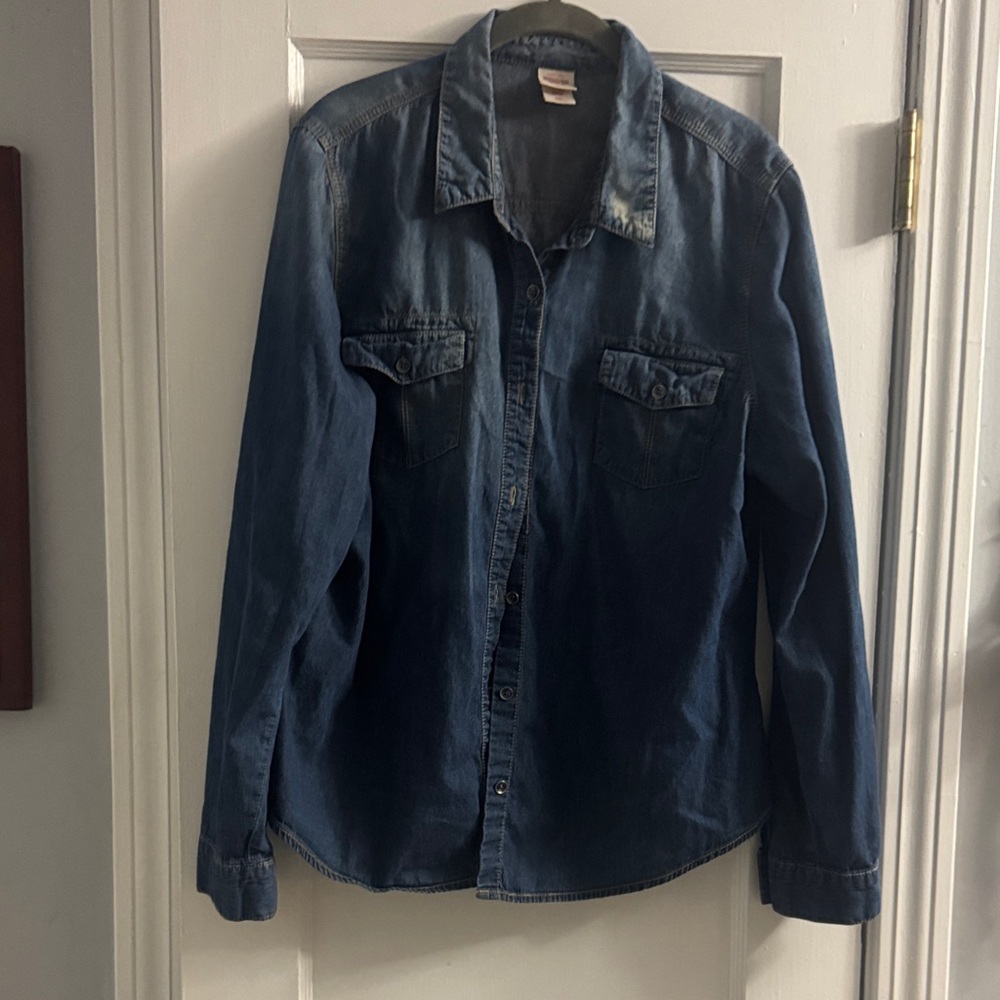 Classic Denim Button-Up Shirt